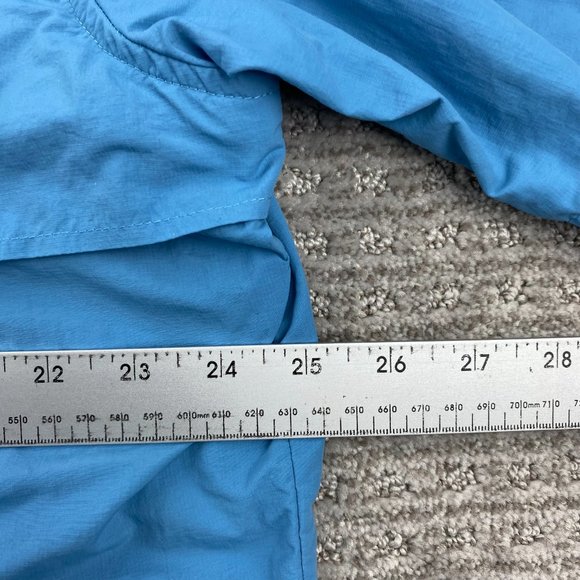 Eddie Bauer Sport Shirt Men Large L Blue Button Up Outdoor Breathable Mesh Hike - Picture 11 of 12